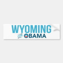Wyoming For Barack Obama Biden Bumper Sticker