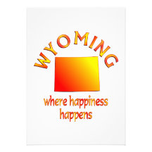 WYOMING Happiness Invitation