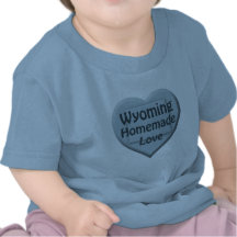 Wyoming Homemade Love Blue Infant Boy T-shirt