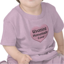 Wyoming Homemade Love Heart Pink Infant T-shirt