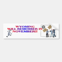 Wyoming - Return Congress to the People! Bumper Sticker