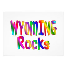 Wyoming Rocks Custom Announcements