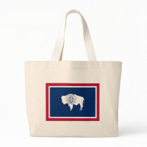 Wyoming State Flag Canvas Bags