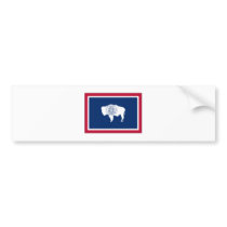 Wyoming State Flag Bumper Sticker
