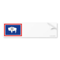 Wyoming State Flag Bumper Sticker