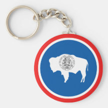 Wyoming State Flag Key Chains