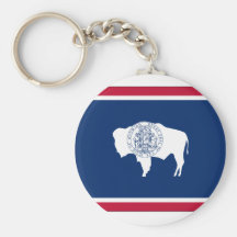 Wyoming State Flag Keychain
