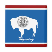 Wyoming State Flag Magnet
