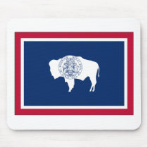 Wyoming State Flag Mouse Pads