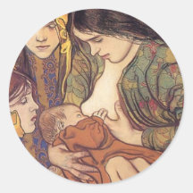 Wyspianski, Maternity, 1905 Autocollant Rond