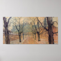Wyspianski, Planty Park at Dawn, 1894 Posters