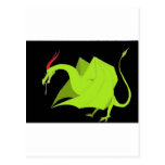 Wyvern sur le noir carte postale