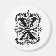 X Decorative Letter Fridge Magnet