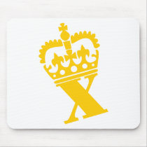 X - Letter - Name Mouse Pads