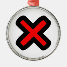X Marks the Spot Ornaments