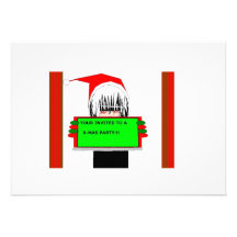 x mas custom invitation