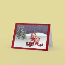 X-Mas Elves cards