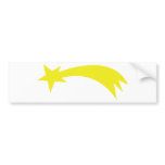 x-mas star - falling star bumper stickers