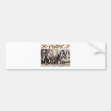 X-Piracy Logo eyes jpg. Bumper Stickers