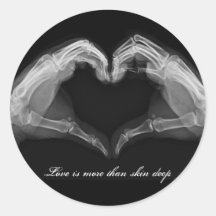 X-Ray Art Round Stickers