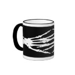 X-ray Bone Hands Human Skeleton-White Mug