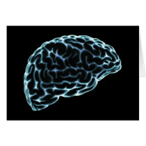 X-RAY BRAIN SIDE VIEW BLUE