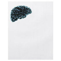 X-RAY BRAIN SIDE VIEW BLUE