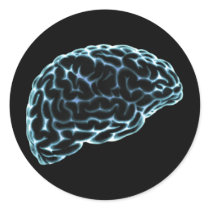 X-RAY BRAIN SIDE VIEW BLUE