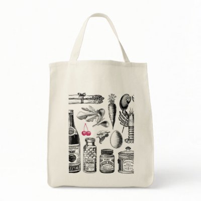 X-Ray Grocery Bag Organic Tote by ericar70