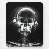 X-RAY MUSIC SKELETON GREY BLACK & WHITE