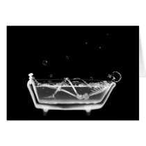 X-Ray Skeleton B&W Bath Time