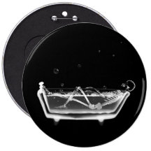 X-Ray Skeleton B&W Bath Time Pins