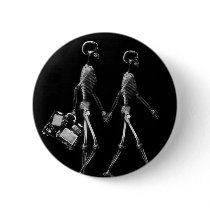 X-Ray Skeleton Couple Travelling Black White