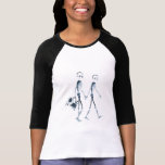 X-Ray Skeleton Couple Travelling - Blue Tees