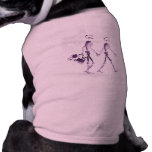 X-Ray Skeleton Couple Travelling - Purple Pet Clothing