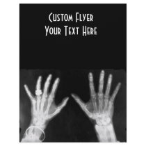 X-Ray Skeleton Hands & Jewellery - B&W