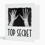 X-Ray Skeleton Hands & Jewellery - B&W TOP SECRET Binder