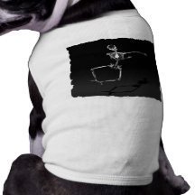 X-RAY SKELETON JOY LEAP B&W DOG CLOTHING