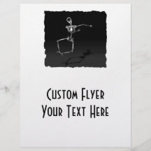 X-RAY SKELETON JOY LEAP B&W FLYER