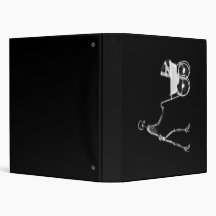 X-Ray Skeleton Mom & Baby - Original B&W Binder