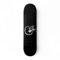 X-RAY SKELETON ON CELL PHONE BLACK & WHITE