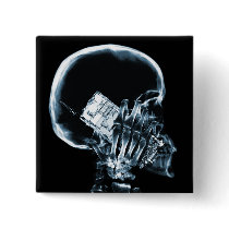 X-RAY SKELETON ON PHONE - BLUE