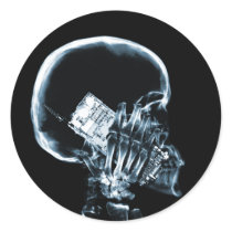 X-RAY SKELETON ON PHONE - BLUE