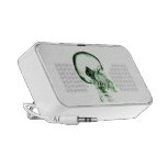 X-RAY SKELETON ON PHONE - GREEN iPhone SPEAKER