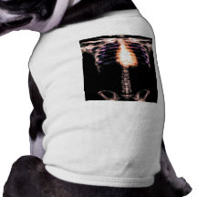 X-RAY SKELETON TORSO RIBS ORIGINAL PET SHIRT