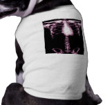 X-RAY SKELETON TORSO RIBS PINK pet clothing