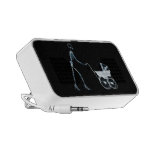 X-RAY SKELETON WOMAN & BABY CARRIAGE - BLUE MP3 SPEAKERS