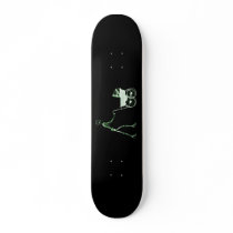 X-RAY SKELETON WOMAN & BABY CARRIAGE - GREEN