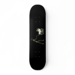 X-RAY SKELETON WOMAN & BABY CARRIAGE - YELLOW SKATEBOARD