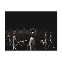 X-Ray Skeletons Midnight Stroll Black Sepia